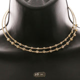 Luxury Crystal Choker-Necklace Gold NWOT