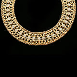 Luxury Crystal Choker-Necklace Gold NWOT