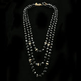 Luxury Crystal Necklace Gold/Black NWOT