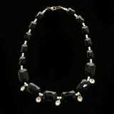 Luxury Crystal Necklace Gold/Black NWOT