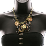 Luxury Hammered Finish Rose Gold Necklace Gold NWOT