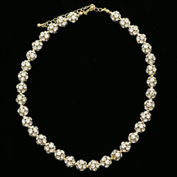 Luxury Crystal Necklace Gold NWOT