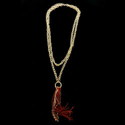 Luxury Necklace Gold/Red NWOT