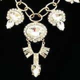 Luxury Crystal Necklace Gold NWOT