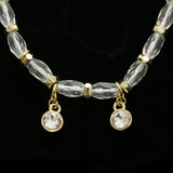 Luxury Crystal Necklace Gold/Clear NWOT
