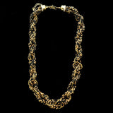 Luxury Crystal Necklace Gold/Black NWOT