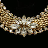 Luxury Crystal Necklace Gold NWOT