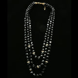 Luxury Crystal Necklace Gold/Black NWOT