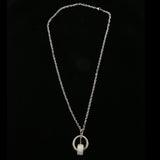 Luxury Crystal Pendant-Necklace Silver NWOT
