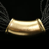 Luxury Beads Necklace Gold/Black NWOT