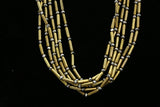 Luxury Faceted Necklace Gold/Dark-Silver NWOT