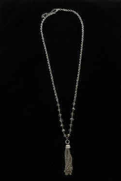 Luxury Crystal Crystal Necklace Silver & Clear NWOT