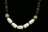 Luxury Crystal Necklace Gold/Black NWOT