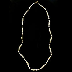 Luxury Crystal Pearl Necklace Gold & White NWOT