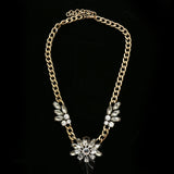 Luxury Crystal Necklace Gold/Black NWOT