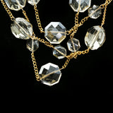 Luxury Crystal Necklace Gold NWOT