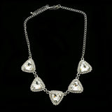 Luxury Crystal Necklace Silver NWOT