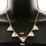 Luxury Crystal Necklace Gold NWOT