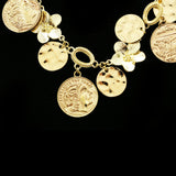Luxury Sudo Coins Star Necklace Gold NWOT