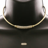 Luxury Crystal Choker-Necklace Gold NWOT