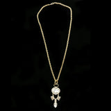 Luxury Crystal Pendant-Necklace Gold NWOT