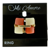 Mi Amore Sized-Ring Gold-Tone/Multicolor Size 5