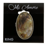 Mi Amore Sized-Ring Silver-Tone/Multicolor Size 8