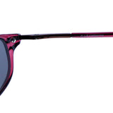 Liz Claiborne Style "Josie" Oval-Sunglasses Purple Frame/Dark-Gray Lens