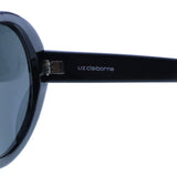 Liz Claiborne Uv Protection Oversize-Sunglasses Black Frame/Dark-Gray Lens