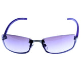 Liz Claiborne Semi-Rimless-Sunglasses Purple Frame/Purple Lens