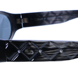 J.LO by Jennifer Lopez Style "Mirabella" Goggle-Sunglasses Black Frame/Dark-Gray Lens