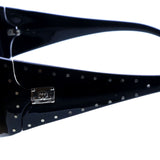 J.LO by Jennifer Lopez Style "Pia" Oversize-Sunglasses Black Frame/Dark-Gray Lens