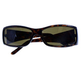 Liz Claiborne Style "Jessica" Rectangle-Sunglasses Tortoise-Shell Frame/Dark-Gray Lens