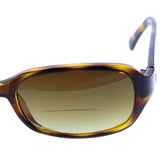 Liz Claiborne Style "Siesta" Bifocal Lenses Sport-Sunglasses Tortoise-Shell Frame & Dark-Gray Lens