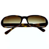 Liz Claiborne Style "Tanya" Rectangle-Sunglasses Tortoise-Shell Frame/Brown Lens