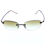 Liz Claiborne Rimless-Sunglasses Bronze-Tone Frame/Gray Lens