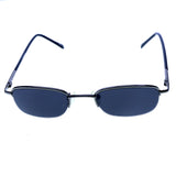 Liz Claiborne Semi-Rimless-Sunglasses Silver-Tone Frame/Dark-Gray Lens