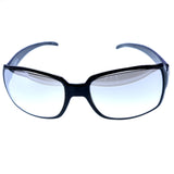 Liz Claiborne Oversize-Sunglasses Black Frame/Clear Lens