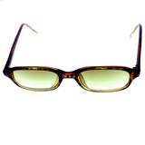 Liz Claiborne Rectangle-Sunglasses Tortoise-Shell Frame/Yellow Lens