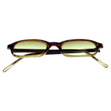 Liz Claiborne Rectangle-Sunglasses Tortoise-Shell Frame/Yellow Lens