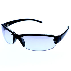Liz Claiborne Semi-Rimless-Sunglasses Black Frame/Purple Lens