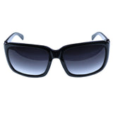 Liz Claiborne Style "Aodrey" Oversize-Sunglasses Black Frame/Blue Lens