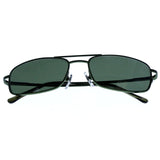 Liz Claiborne Style ""Byron" Rectangle-Sunglasses Green Frame/Green Lens