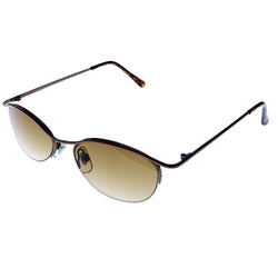 Liz Claiborne Semi-Rimless-Sunglasses Bronze-Tone Frame/Brown Lens