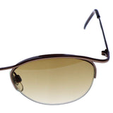 Liz Claiborne Semi-Rimless-Sunglasses Bronze-Tone Frame/Brown Lens