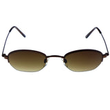 Liz Claiborne Sun Readers +1.0 Magnafication Semi-Rimless-Sunglasses Bronze-Tone Frame & Brown Lens