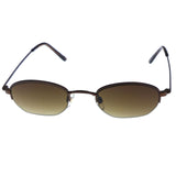 Liz Claiborne Sun Readers +1.0 Magnafication Semi-Rimless-Sunglasses Bronze-Tone Frame & Brown Lens