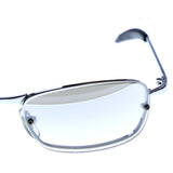 Liz Claiborne Style "Fairfax" Sport-Sunglasses Silver-Tone Frame/Clear Lens