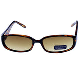Liz Claiborne Uv Protection Rectangle-Sunglasses Tortoise-Shell Frame/Gray Lens