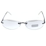 Liz Claiborne Uv Protection Rimless-Sunglasses Dark-Gray Frame/Clear Lens
